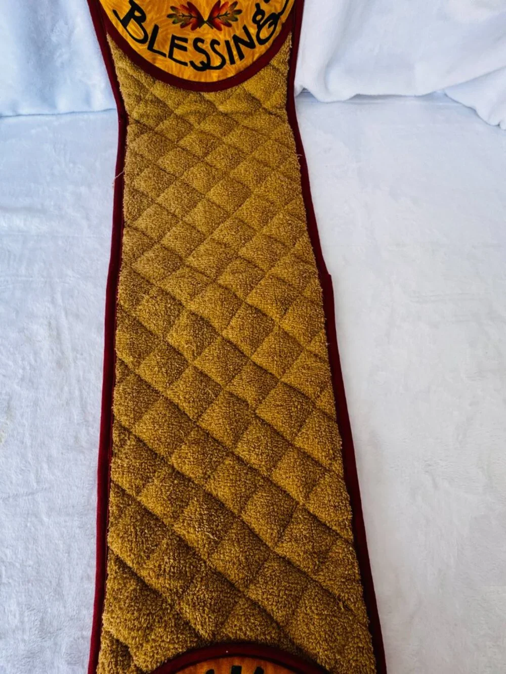 Debbie Mumm Gratitude Blessings Double Oven Potholder 35x8
